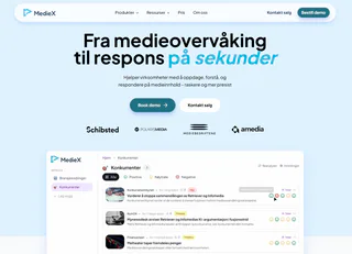 MedieX sin digitale produktside