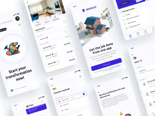 Mobilapp og produktdesign utviklet for Renovai